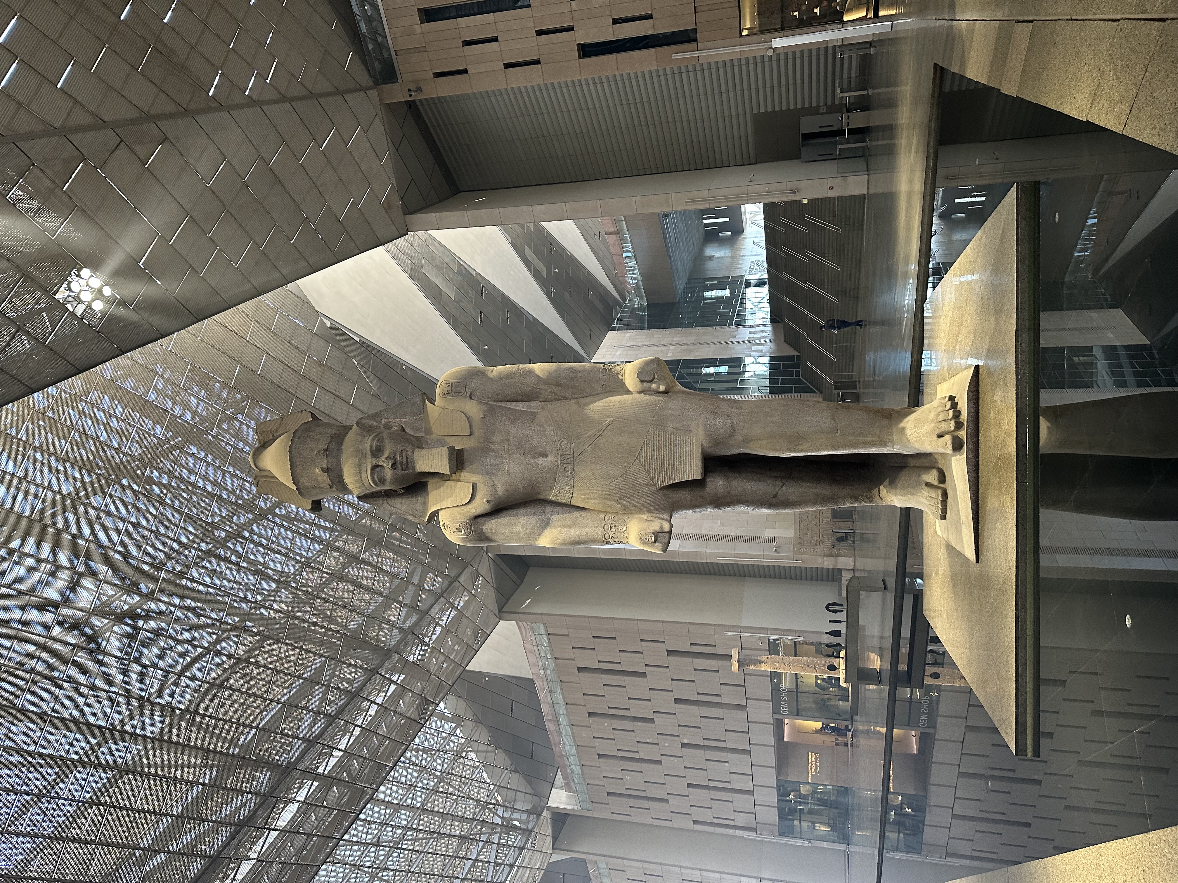 Museum statue interior