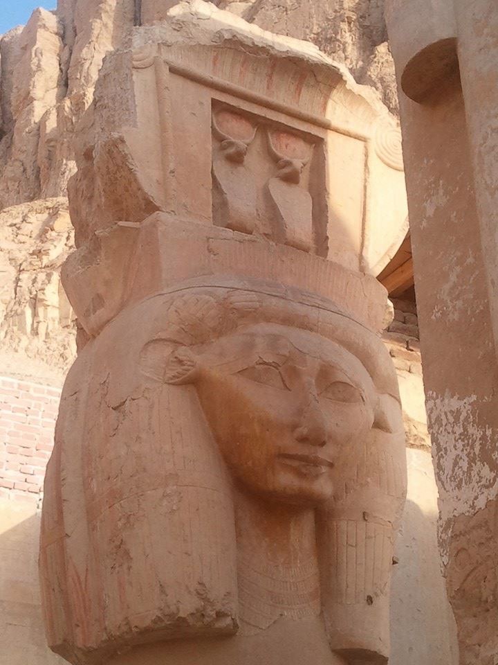 Hathor column capital