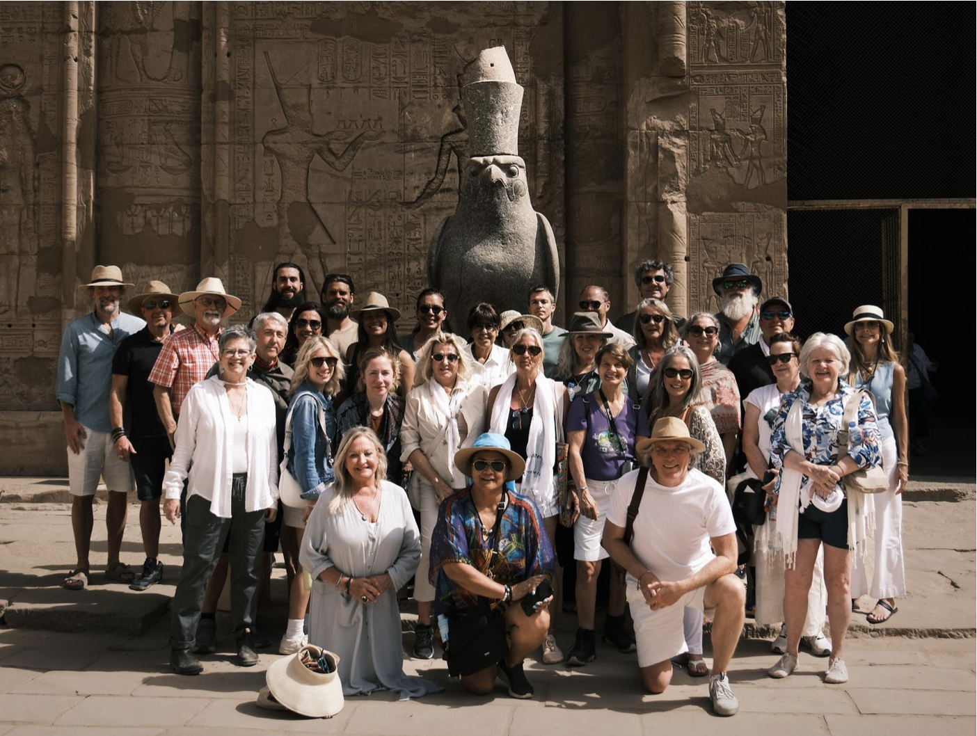 Relief showing Egyptian figures in procession on boat
